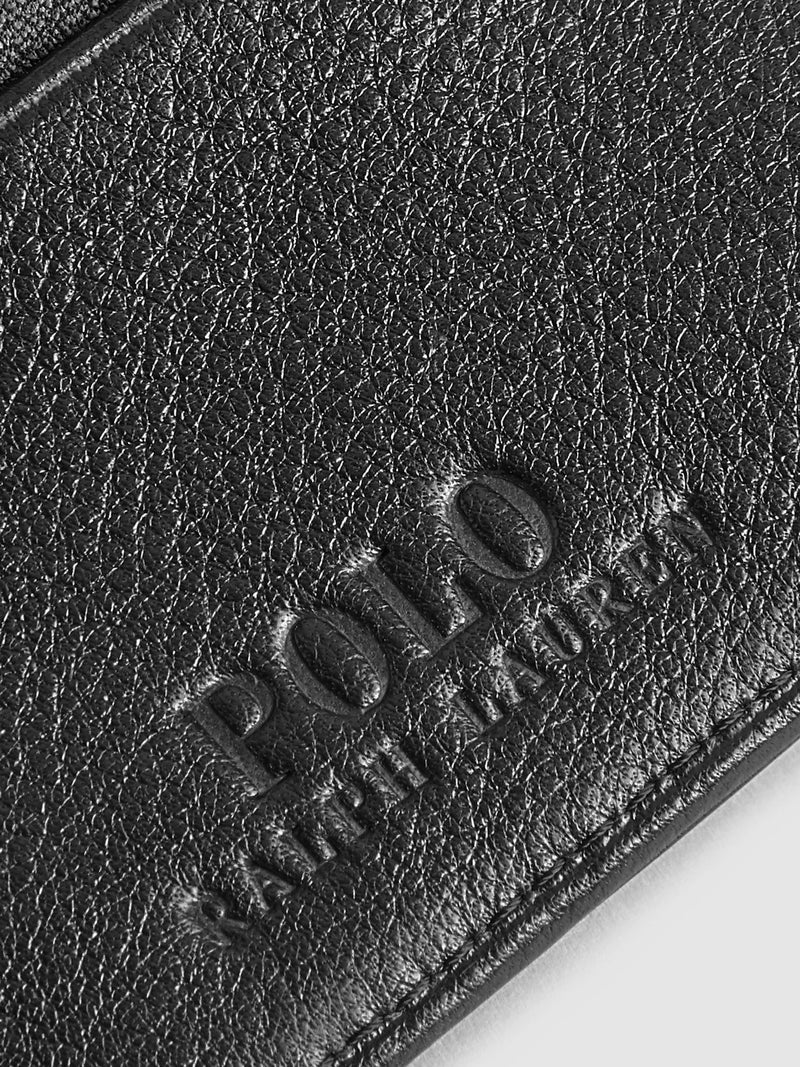 Polo Ralph Lauren black leather card holder, UK version