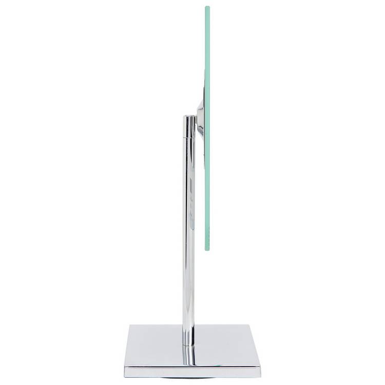 Argos Home silver frameless pedestal mirror 34x17cm, UK version