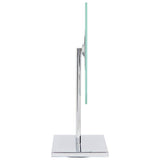Argos Home silver frameless pedestal mirror 34x17cm, UK version