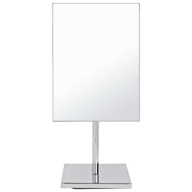 Argos Home silver frameless pedestal mirror 34x17cm, UK version