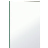 Argos Home silver frameless pedestal mirror 34x17cm, UK version