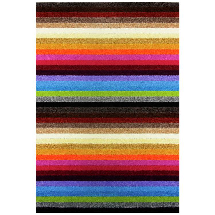 Linea Stripe Flatweave Rug multicoloured 66x100cm, UK version