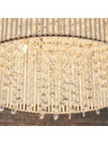 Gallery Home Petra flush ceiling light silver K9 crystal chrome (British brand)