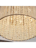 Gallery Home Petra flush ceiling light silver K9 crystal chrome (British brand)
