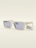 Prada Linea Rossa men's rectangular sunglasses black mirror purple (British brand)