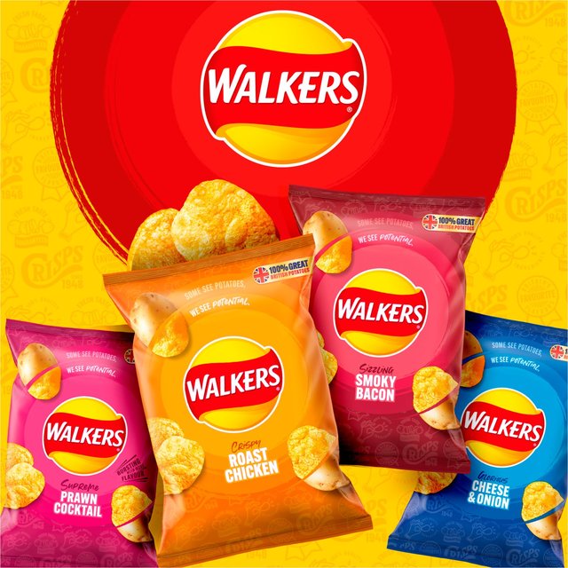 Walkers Meaty Variety Multipack Crisps 20 per pack GOODS M&S