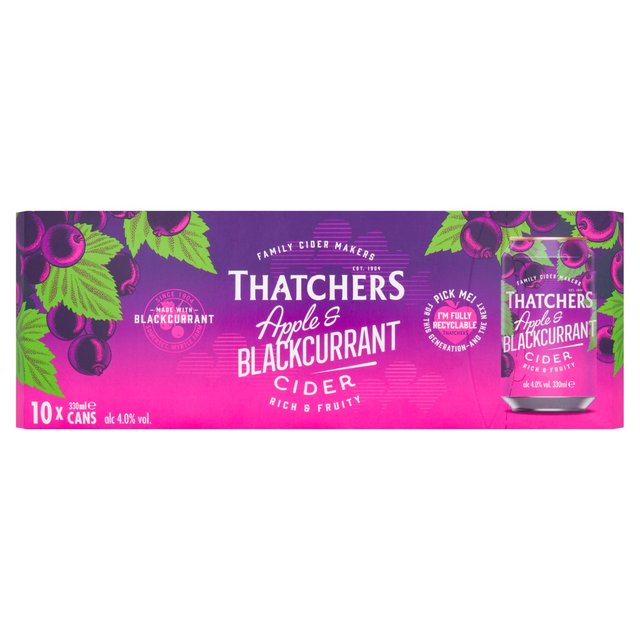 Thatchers Apple & Blackcurrant 1 x 10 x 330ml   10 x 330ml GOODS M&S