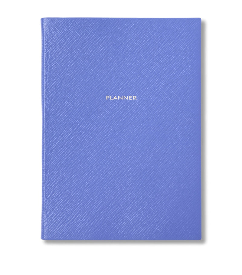 Smythson Soho undated leather planner 19.5 x 14 cm, imported from the UK