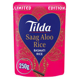 Tilda Microwave Limited Edition Saag Aloo Basmati Rice   250g GOODS M&S