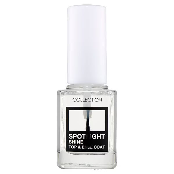 Collection Spotlight Shine nail polish top and base coat (British brand)