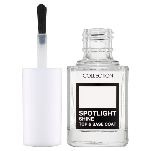 Collection Spotlight Shine nail polish top and base coat (British brand)