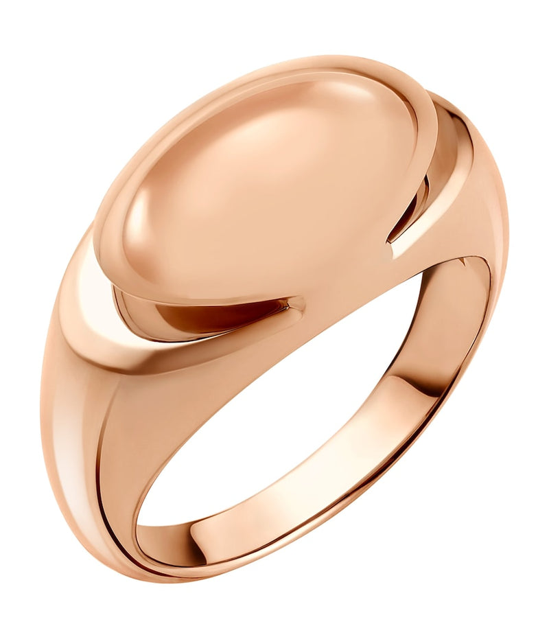 Bvlgari rose gold cabochon ring, UK version