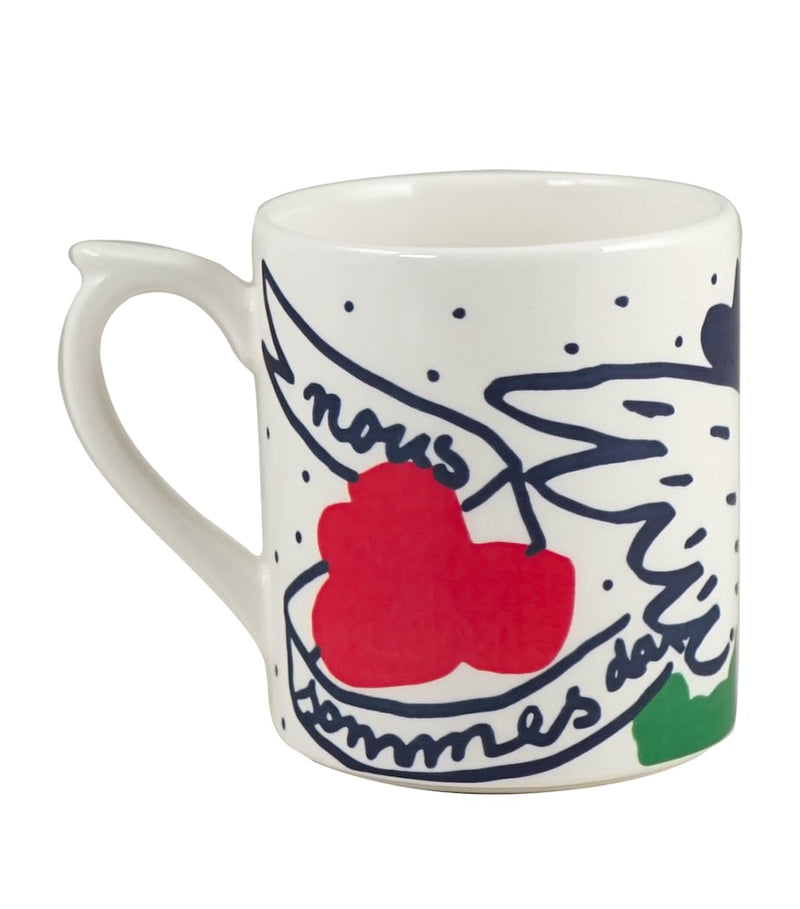 Gien L'Archipel Sentimental face mug (British brand)