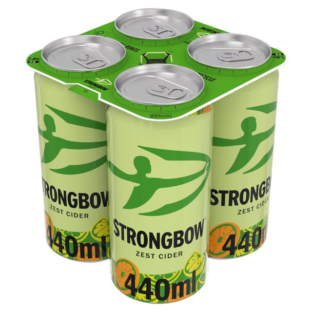 Strongbow Zest Cider Can   4 x 440ml GOODS M&S