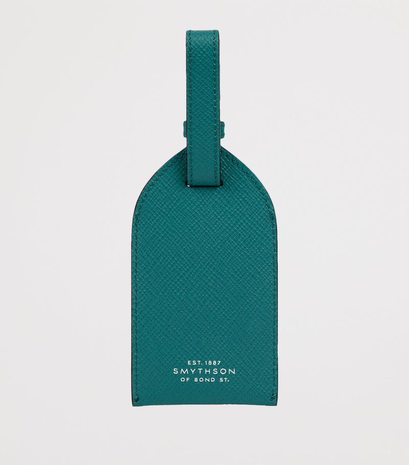 Smythson Panama leather luggage tag (British brand)