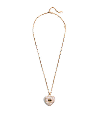 Harrods Valentino Garavani Crystal Coeur Royal Necklace 50cm- Buy online at McGrocer