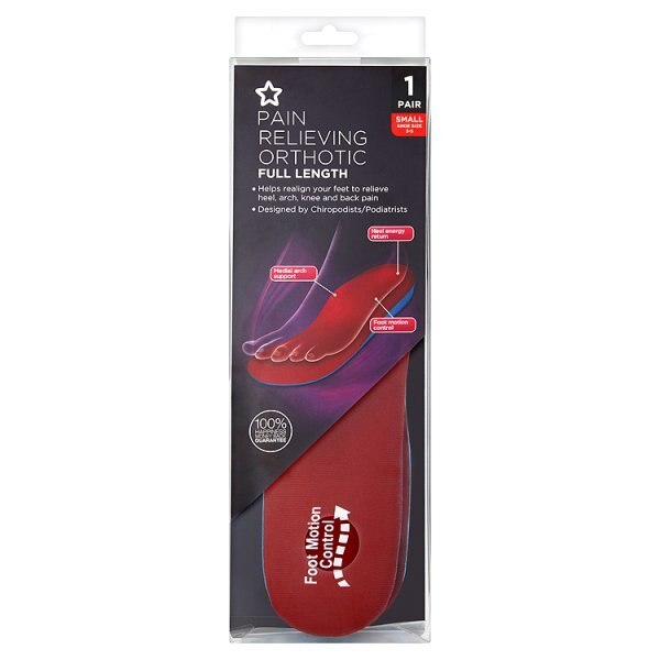Superdrug Full Length Orthotic Insole Small (Size 3 to 5) GOODS Superdrug