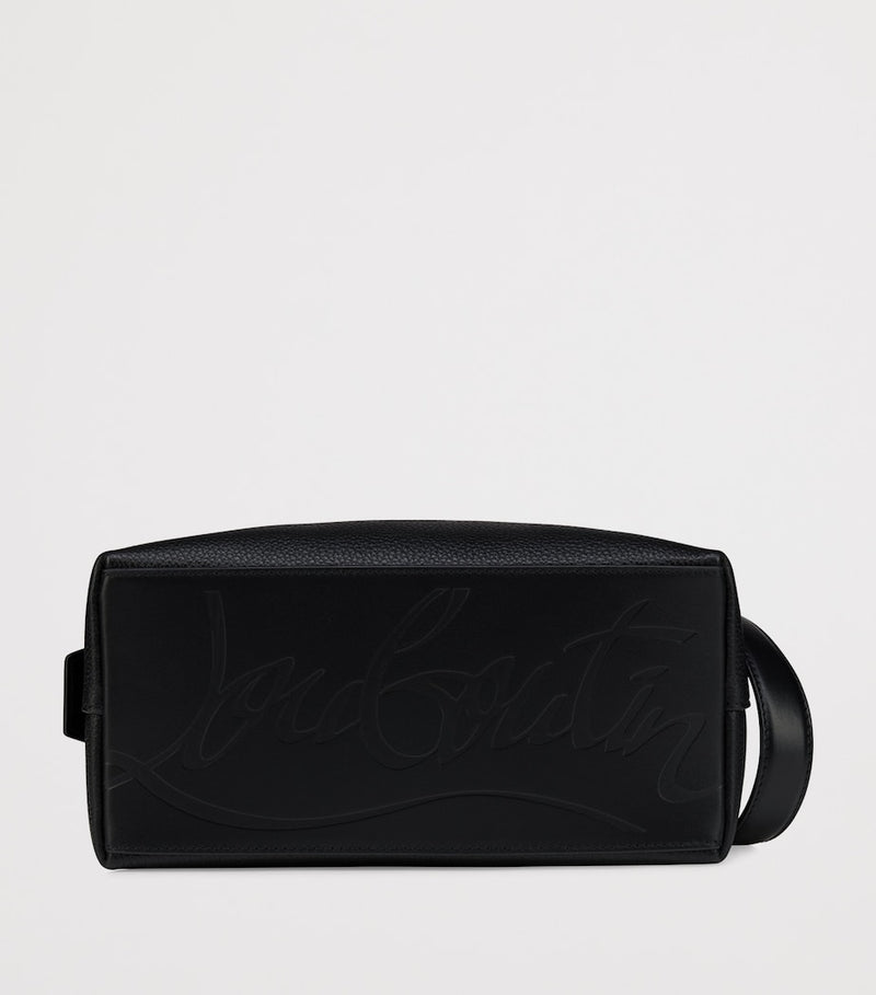 Christian Louboutin funky leather travel pouch, UK version