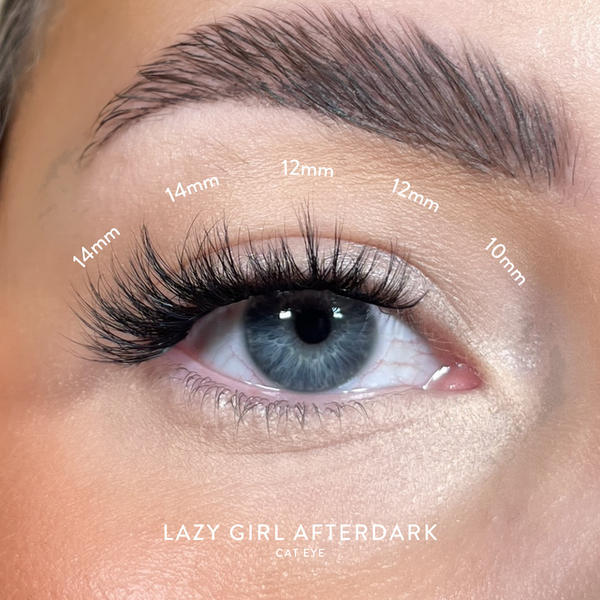 House of Amor Lazy Girl Pre-Glued Lashes Afterdark 40 Clusters, UK version