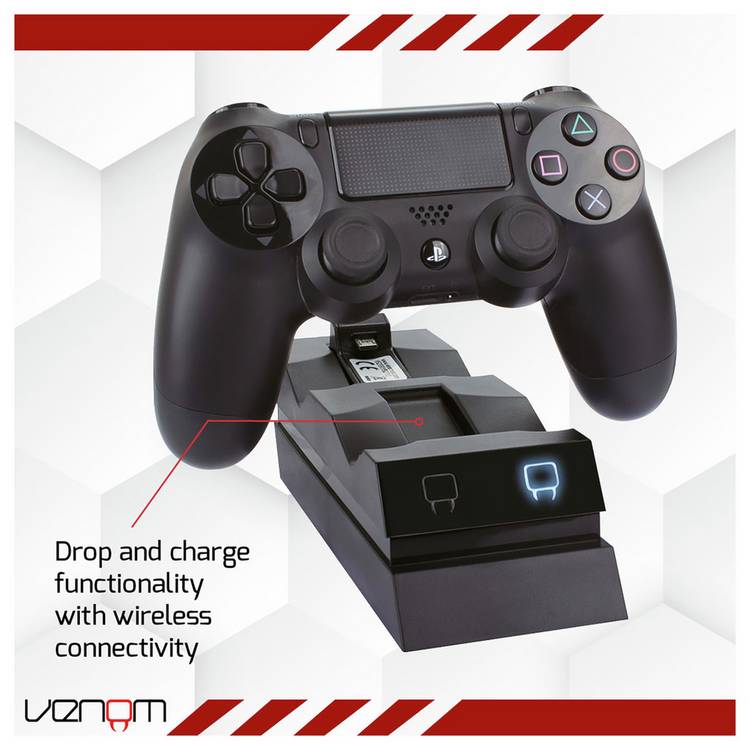 Venom Twin Docking Station for PS4 black (British brand)