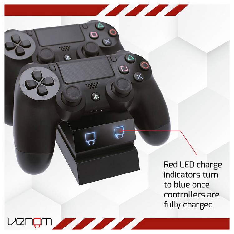 Venom Twin Docking Station for PS4 black (British brand)