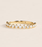 Harrods Jennifer Meyer Yellow Gold and Diamond 3-Prong Ring- Buy online at McGrocer