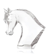 Harrods Lalique Crystal Horse Head Sculpture 38cm- Buy online at McGrocer