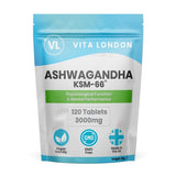 Superdrug Vita London Ashwagandha KSM-66 High Strength Herbal Supplement 120 Tablets- Buy online at McGrocer