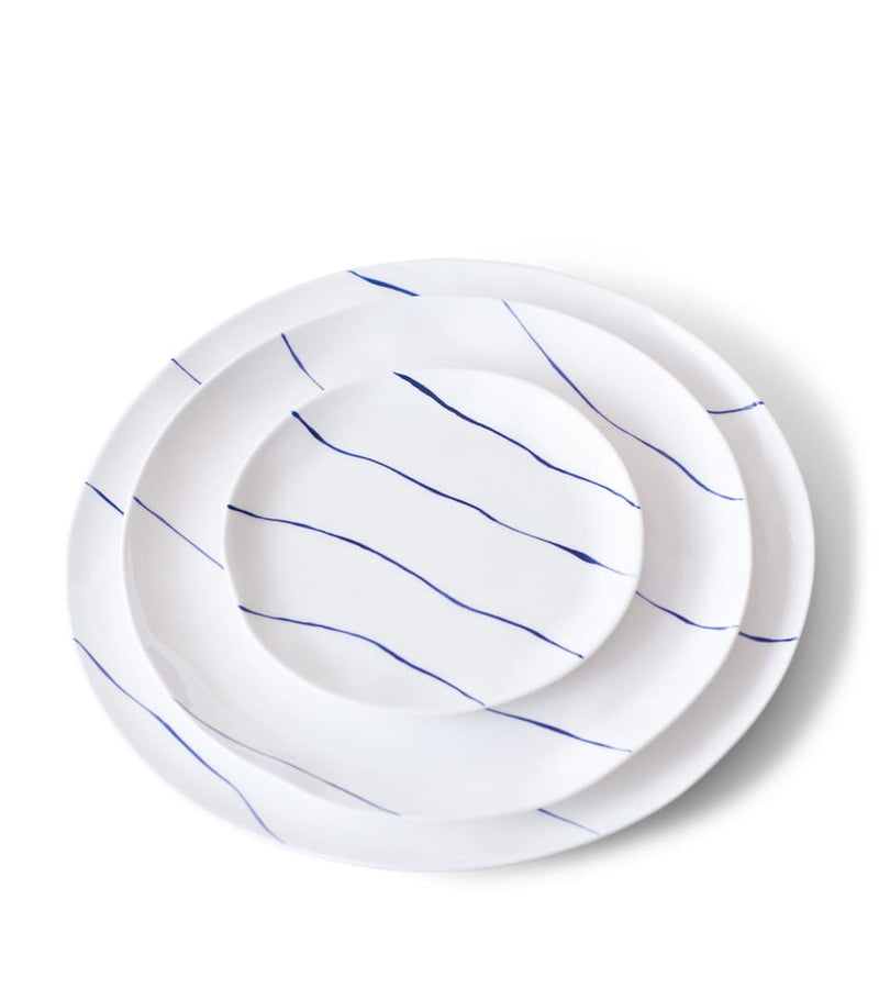 FELDSPAR Stripe side plate 24cm - British product