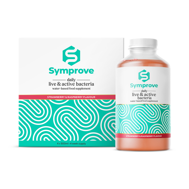 Symprove probiotic strawberry raspberry 4x500ml (British brand)