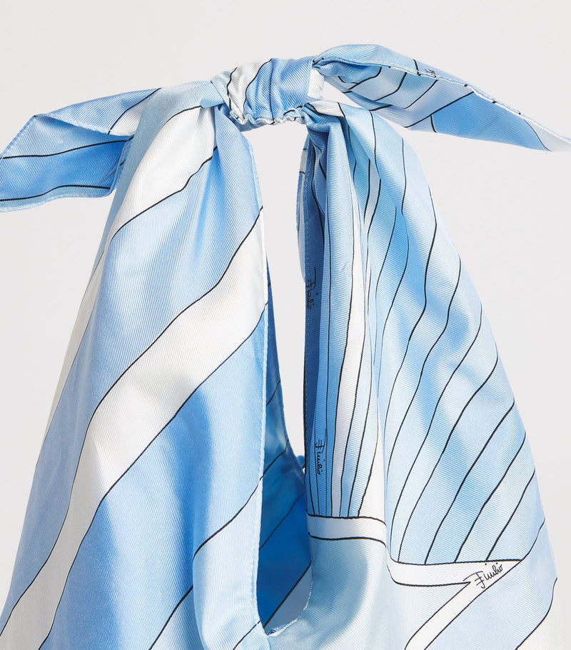 Pucci silk picnic bag with Iride print, UK version