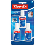 Tipp-Ex Rapid Correction Fluid Pack of 3   3 per pack GOODS M&S