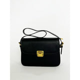 Superdrug SVNX Black Shoulder Bag With Gold Clasp Fastening- Buy online at McGrocer