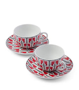 Harrods Prada Porcelain Cappuccino Cup and Saucer (Set of 2)- Buy online at McGrocer