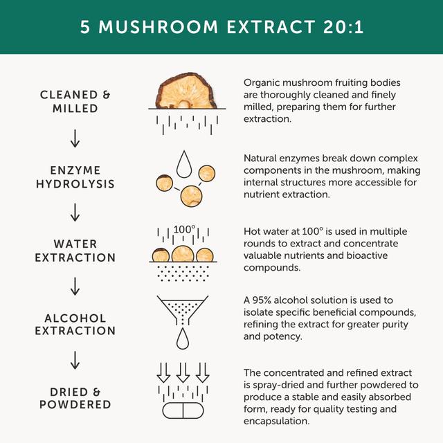 Together Health Organic Mushroom 5 Complex 60 per pack GOODS M&S