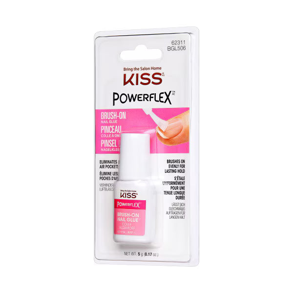 Kiss Powerflex brush-on nail glue container, UK version
