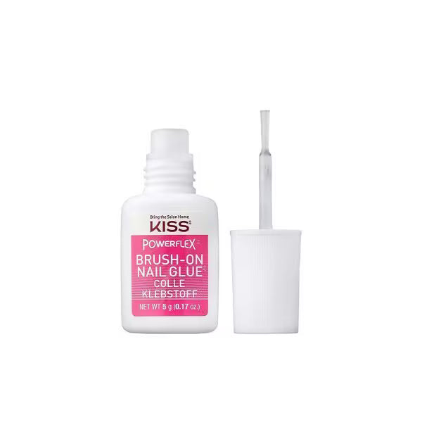 Kiss Powerflex brush-on nail glue container, UK version
