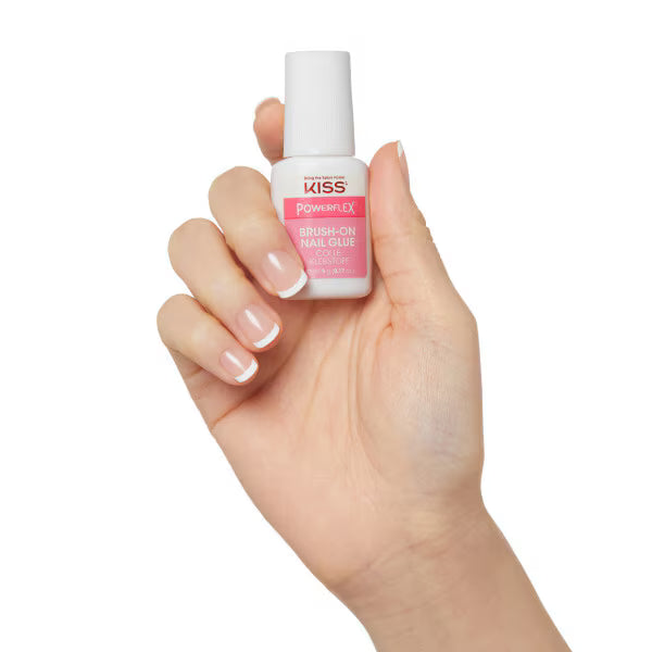 Kiss Powerflex brush-on nail glue container, UK version