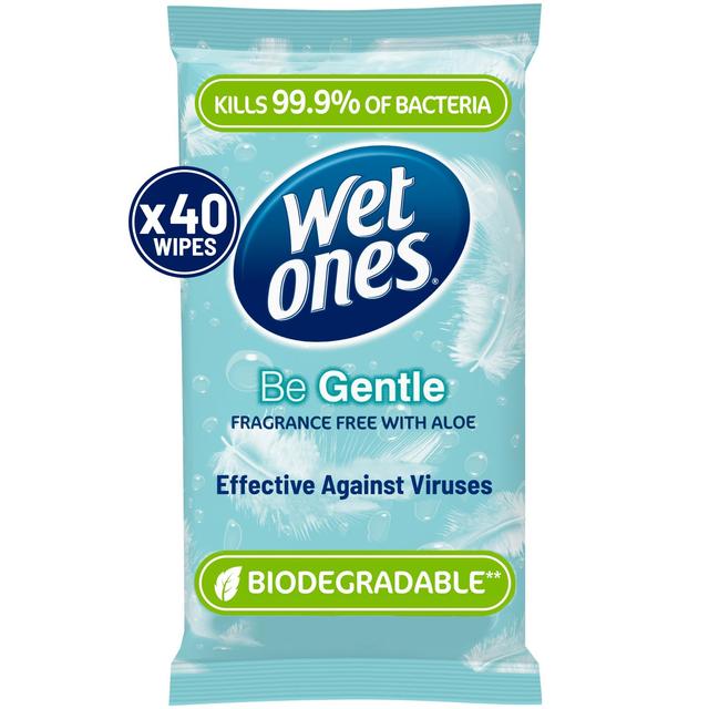 Wet Ones Be Gentle Antibacterial Wipes   248g GOODS M&S