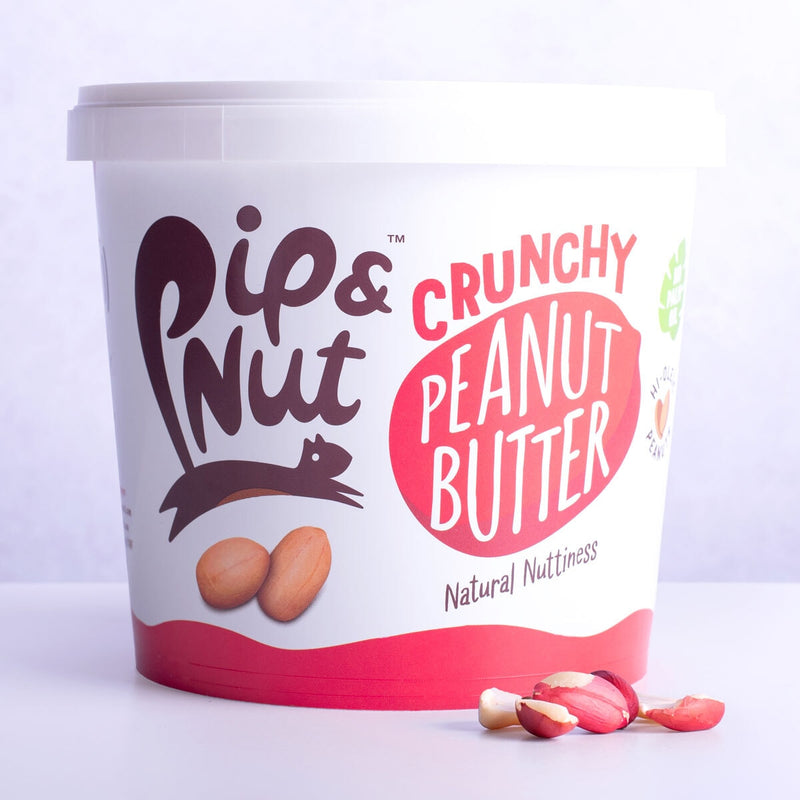Pip & Nut crunchy peanut butter with hi-oleic peanuts 1kg, imported from the UK