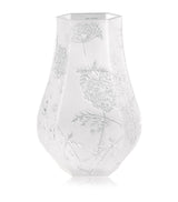 Harrods Handcrafted Satin-Finish Crystal Vase with Etched Floral Design 29cm- Buy online at McGrocer