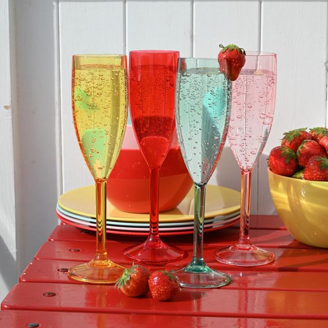 Summerhouse Strawberries & Cream Set of 4 Reusable Flutes 4 per pack GOODS M&S