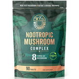 Wiseshrooms nootropic mushroom complex 90 vegan capsules, imported from the UK