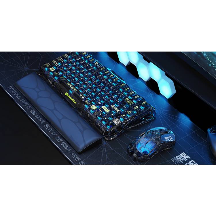 GravaStar Mercury M2 wireless gaming mouse transparent black, imported from the UK