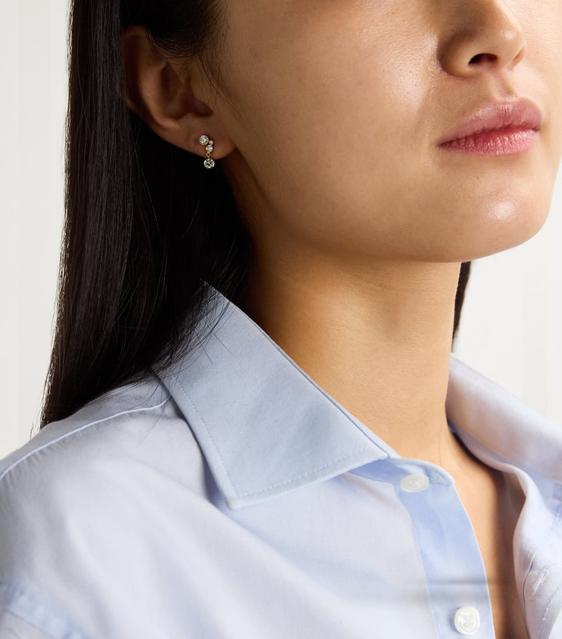Sophie Bille Brahe yellow gold diamond single earring - British product
