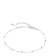 Harrods Monica Vinader Sterling Silver Mixed Metal Beaded Chain Bracelet- Buy online at McGrocer