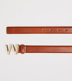Weekend Max Mara leather belt with gold buckle - British product