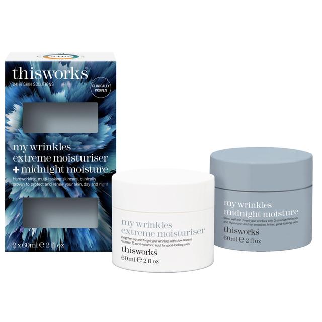 This Works My Wrinkles Extreme Moisturiser + Midnight Moisture   2 x 60ml GOODS M&S