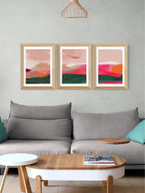 Next East End Prints Set of 2 Pink and Green Abstract Wall Prints by Ana Rut Bre- Buy online at McGrocer