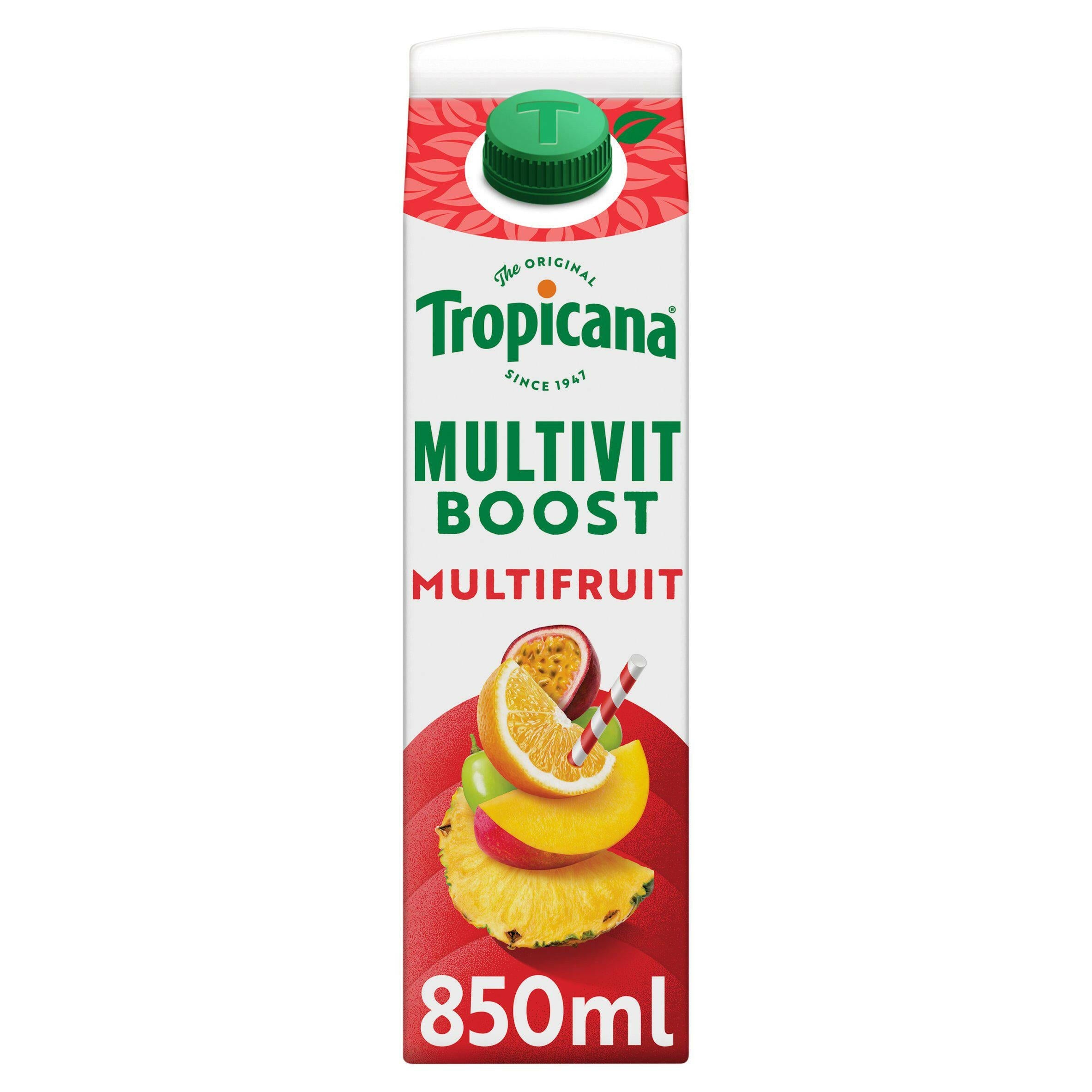 Tropicana Sensations Multivitamin Boost Fruit Juice 850ml All chilled juice Sainsburys